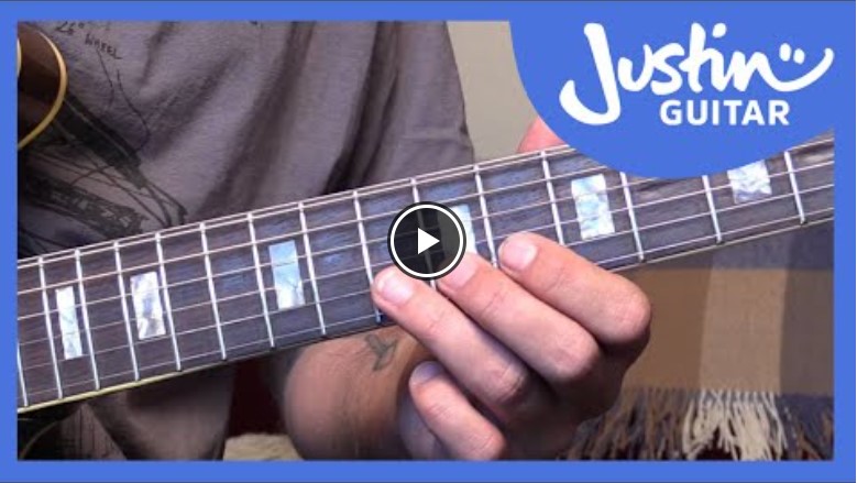 Justin Guitar – Blues Lick in the style of Freddie