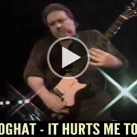 Rod Price on slide guitar with Foghat – It Hurts Me Too