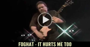 Rod Price on slide guitar with Foghat – It Hurts Me Too